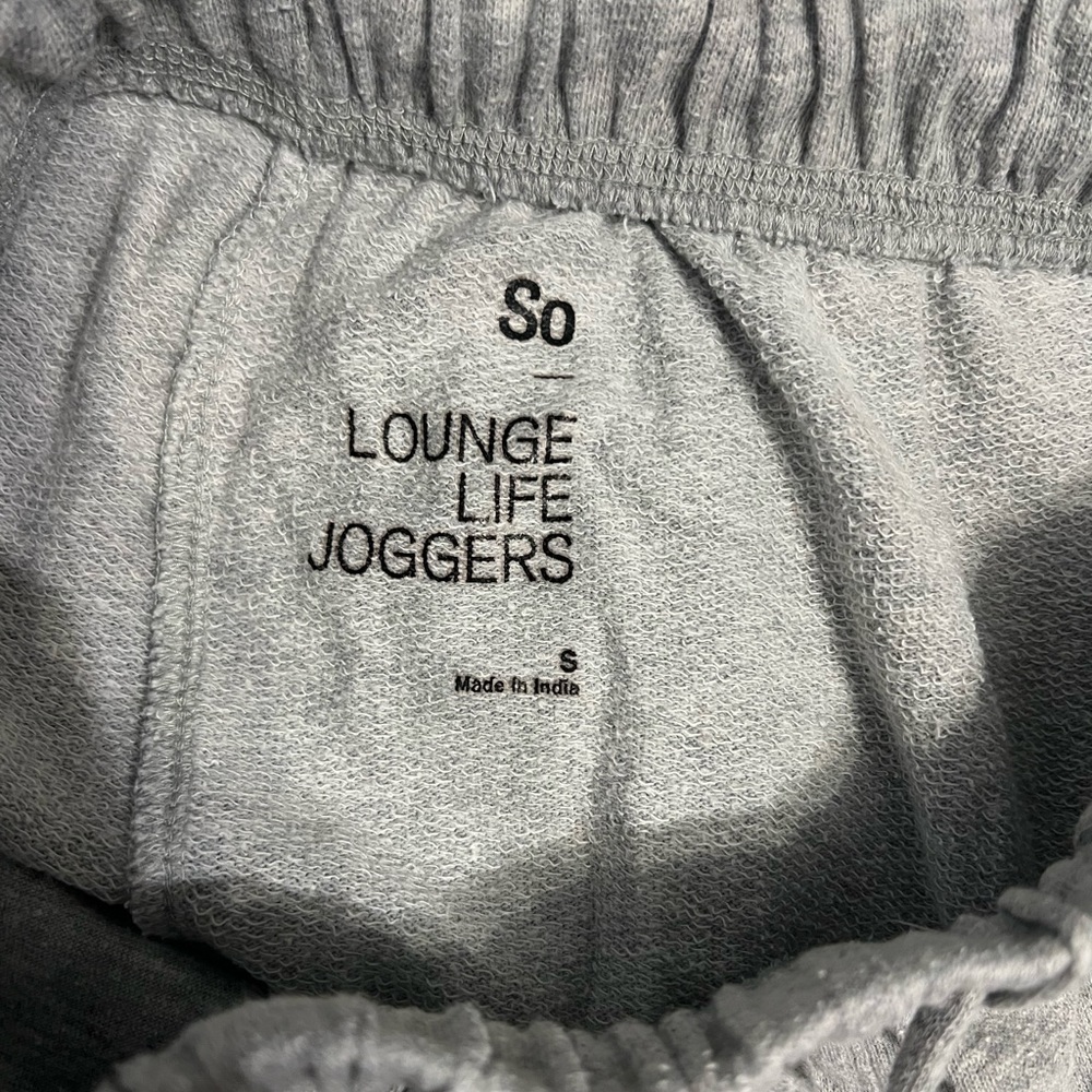 COPY - So Lounge Life Joggers, grey joggers, size small